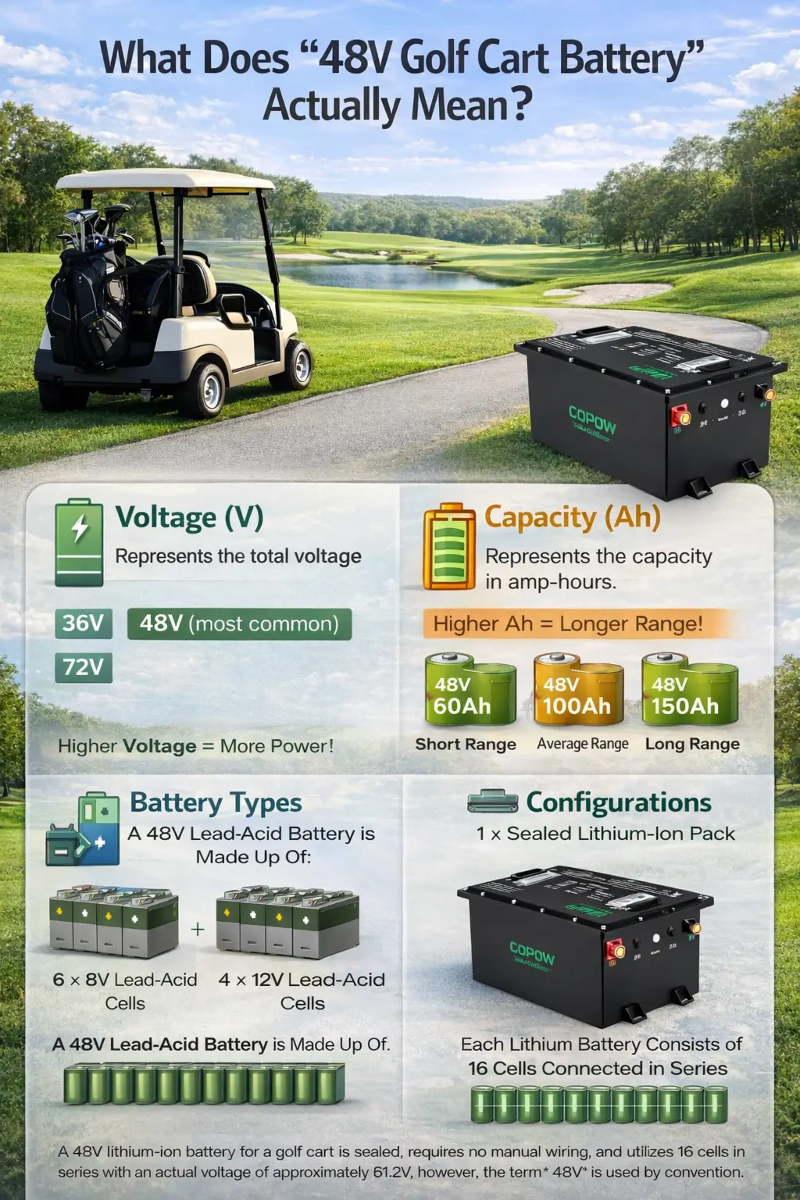 What Does 48V Golf Cart Battery Actually Mean What Does 48V Golf Cart Battery Actually Mean