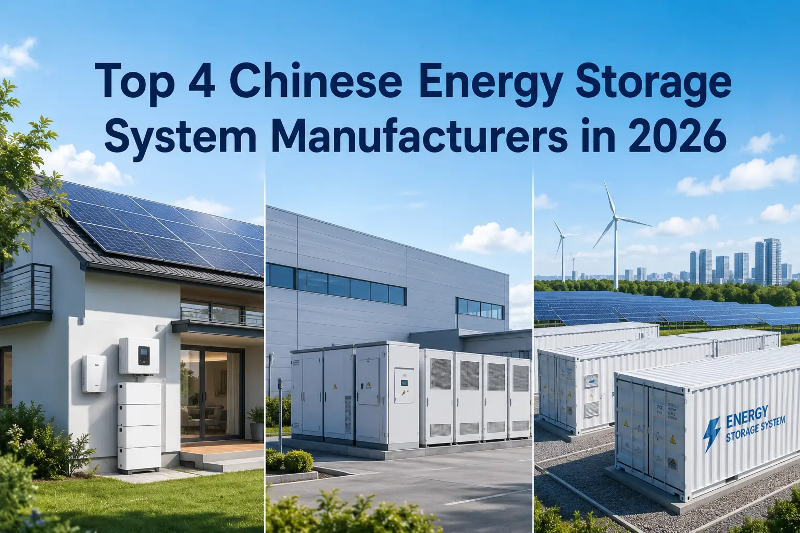 Top 4 Chinese Energy Storage System Manufacturers in 2026 Top 4 Chinese Energy Storage System Manufacturers in 2026