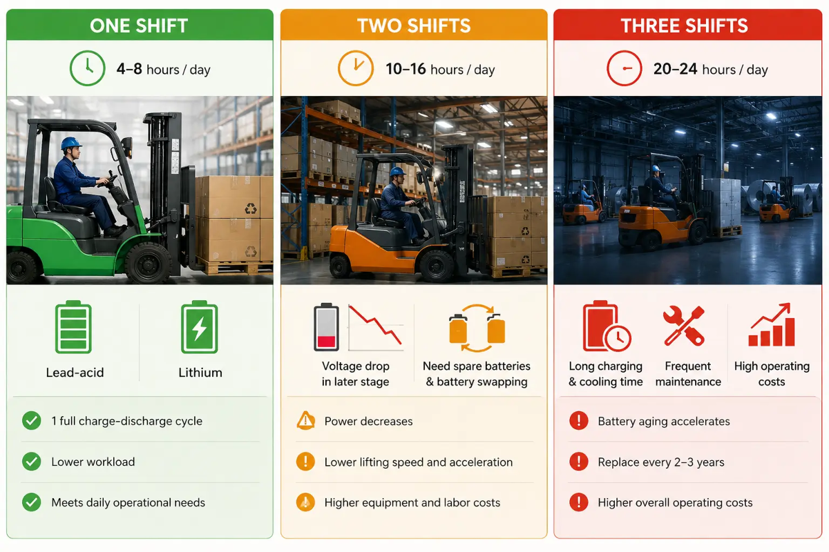 How Many Shifts Does Your Forklift Operate Per Day How Many Shifts Does Your Forklift Operate Per Day