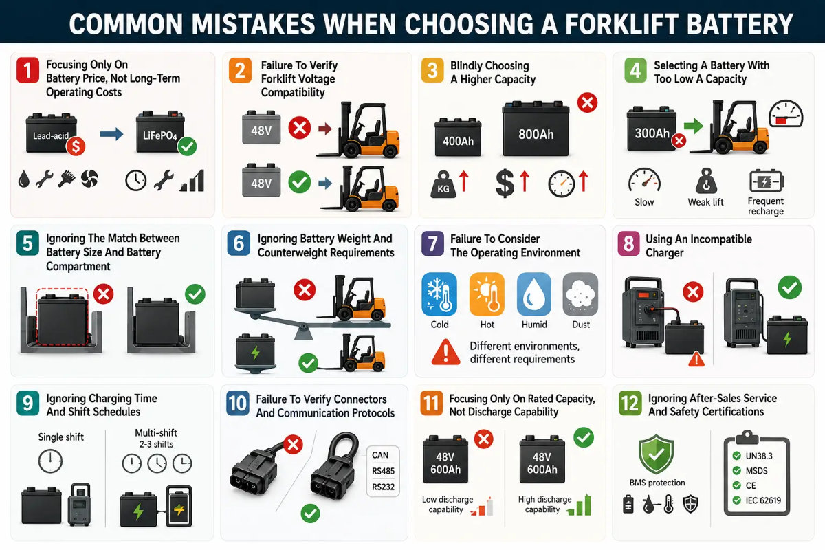 Common Mistakes When Choosing A Forklift Battery Common Mistakes When Choosing A Forklift Battery