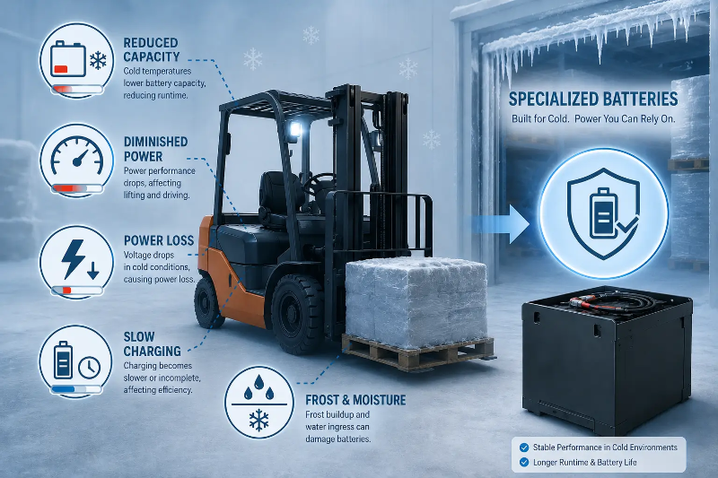 Why Freezer Forklifts Need Specialized Batteries Why Freezer Forklifts Need Specialized Batteries