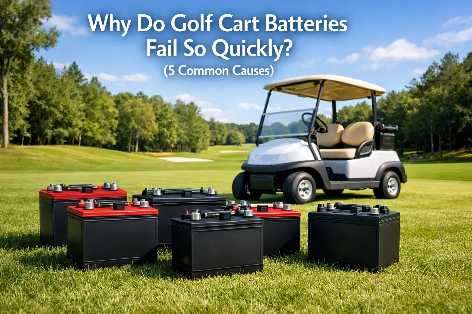 Why Do Golf Cart Batteries Fail So Quickly? (5 Common Causes)