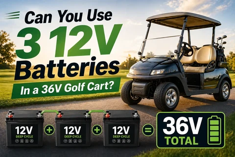 Can You Use 3 12V Batteries In A 36V Golf Cart?