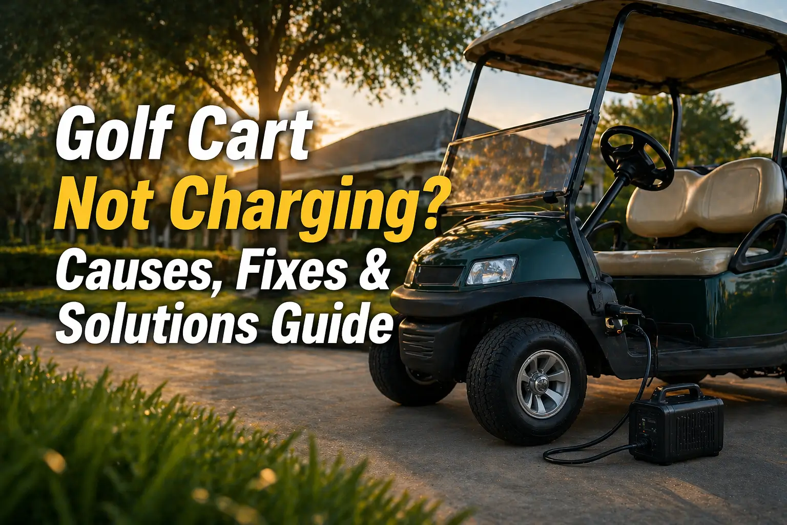 Golf Cart Not Charging? Causes, Fixes & Solutions Guide