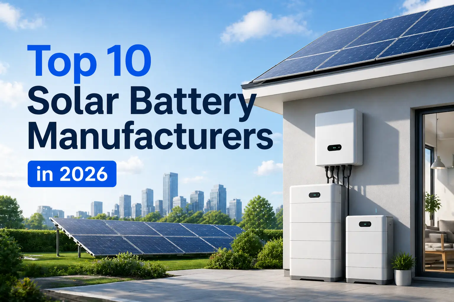Top 10 Solar Battery Manufacturers in 2026